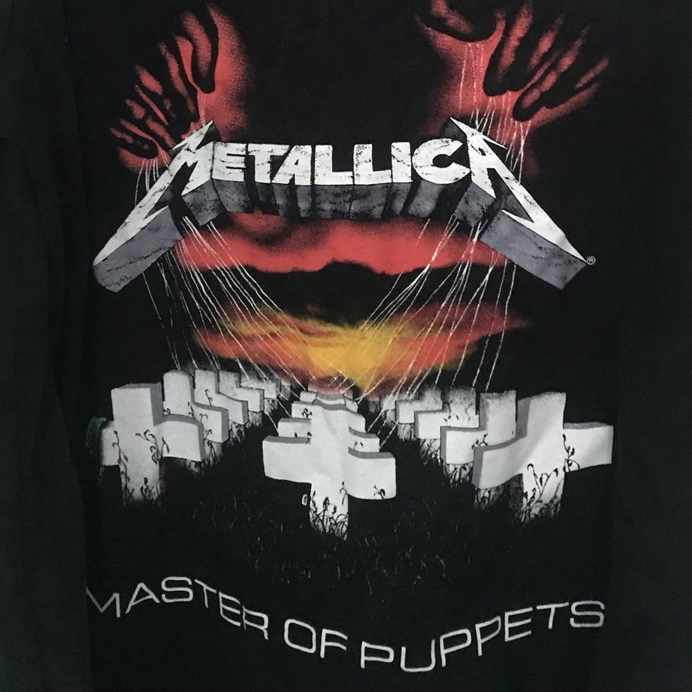 Metallica “off the shoulder” long sleeve